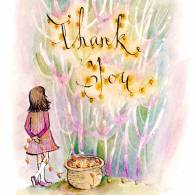 Seeded Thank You Card