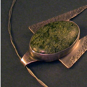 of silver and paisley: australian mooka jasper on sterling silver of silver and paisley