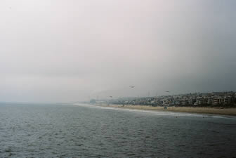foggy manhattan beach foggy manhattan beach
