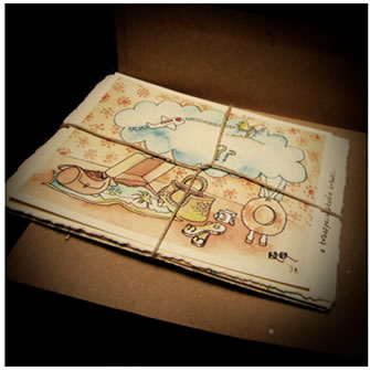 a travelogue wedding invitation rsvp postcard: watercolor on card travelogue rsvp postcard:watercolor on card